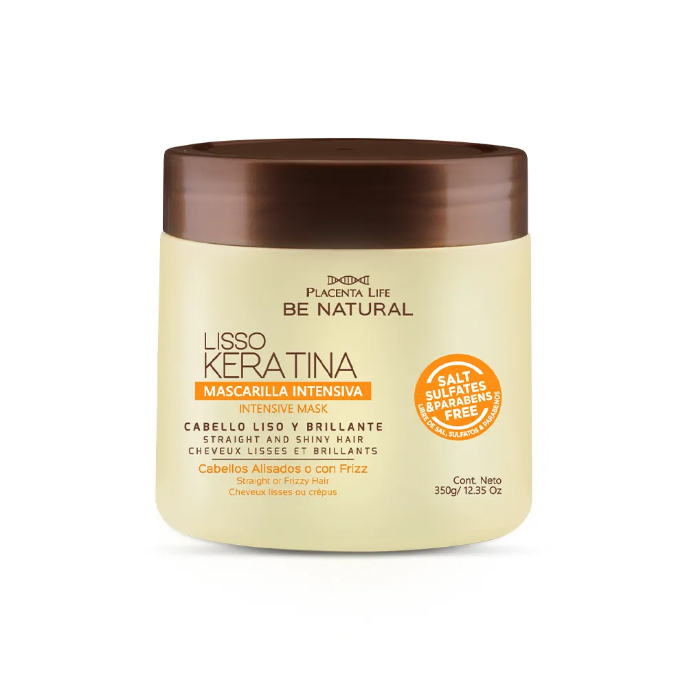 BE NATURAL LISSO KERATINA MASK 350G