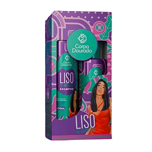 CORPO DOURADO SET CAPILAR 300+250ML LISO DE ARRA