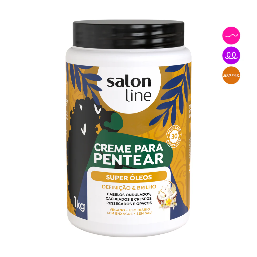 SALON LINE CREM PARA PEINAR  ACEITE DE OLIVA