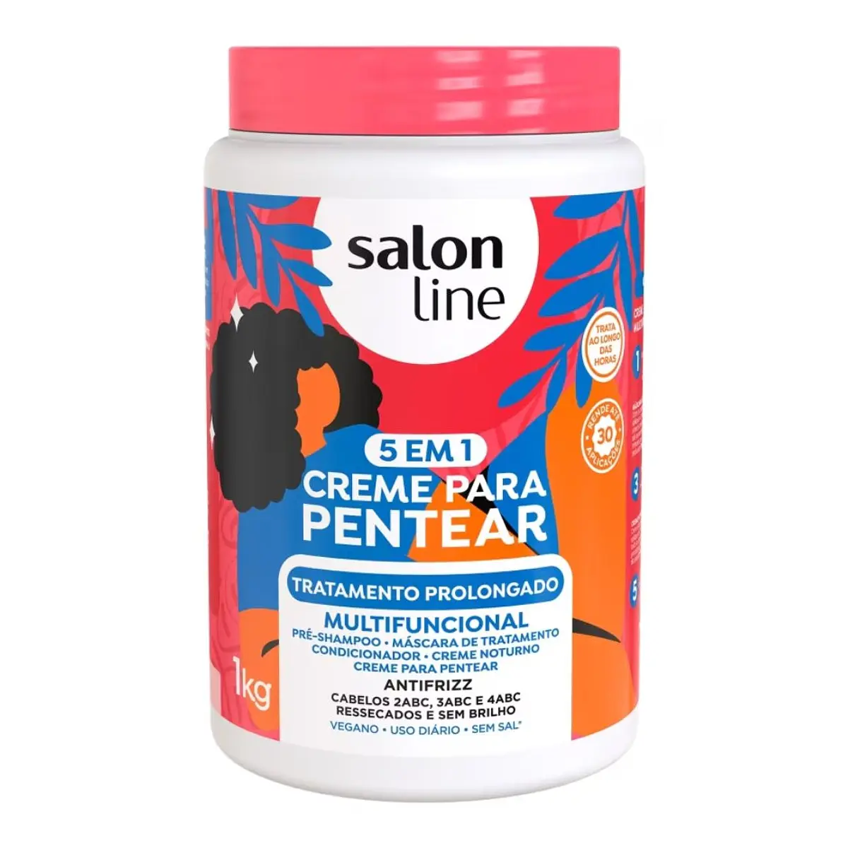 SALON LINE CREMA DE PEINAR 5 EN 1  PROLONGADO 1KG