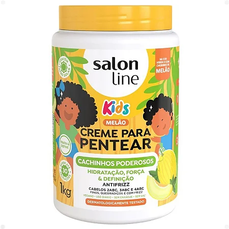 SALON LINE CREMA DE PEINAR CACHINHOS PODEROSOS 1KG