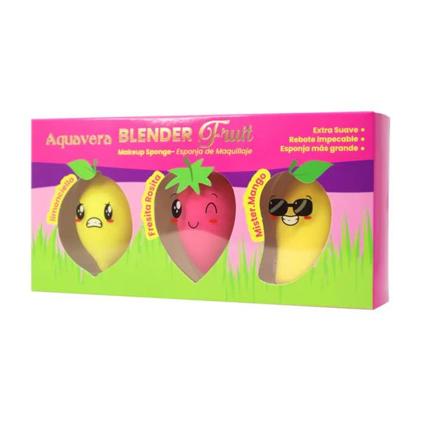 AQUAVERA TRIOS DE ESPONJAS DE FRUTAS