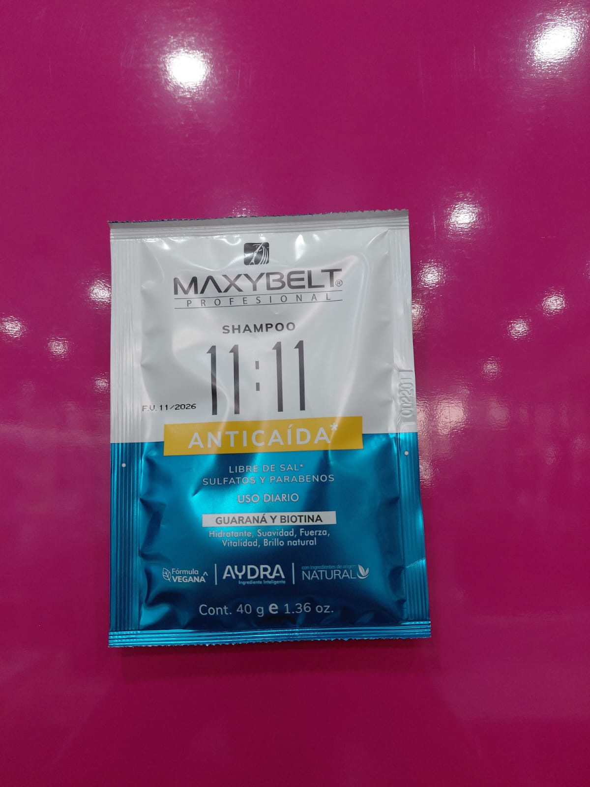 MAXYBELT SHAMPOO 11:11 ANTICAIDA 40GR