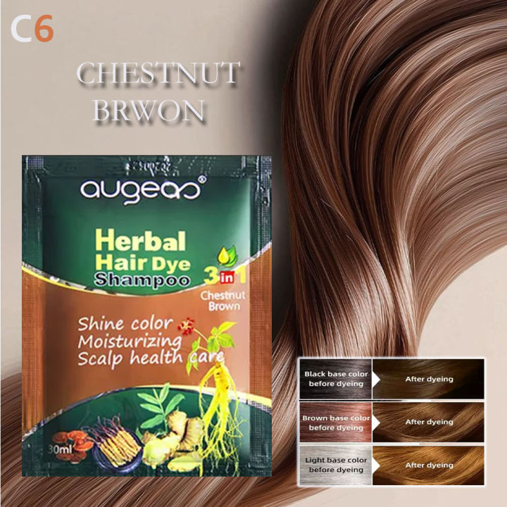 AUGEA SHAMPOO SOBRE CHESTNUT BROWN 30ML