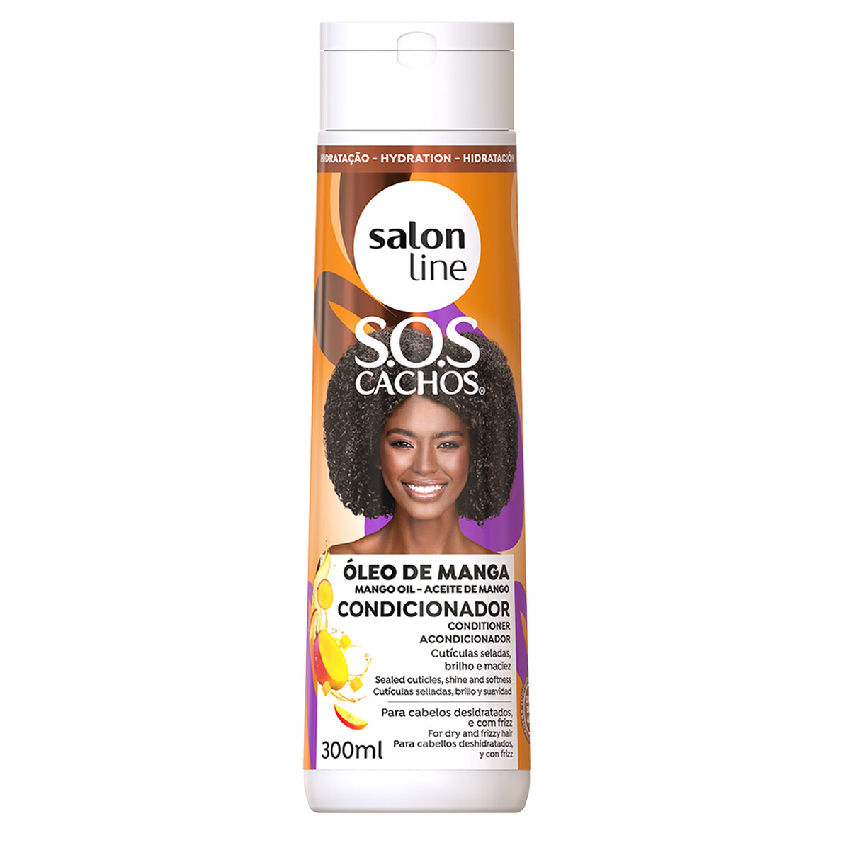 SALON LINE ACONDICIONADOR S.O.S CACHOS OLEO DE MANGA 300ML