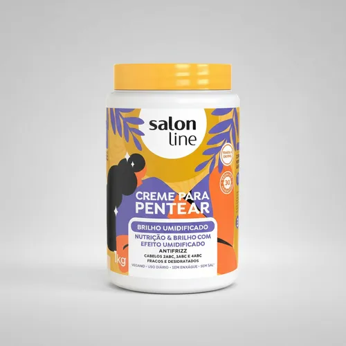 SALON LINE CREMA PARA PEINAR BRILLO UMIDIFICADO 1KG