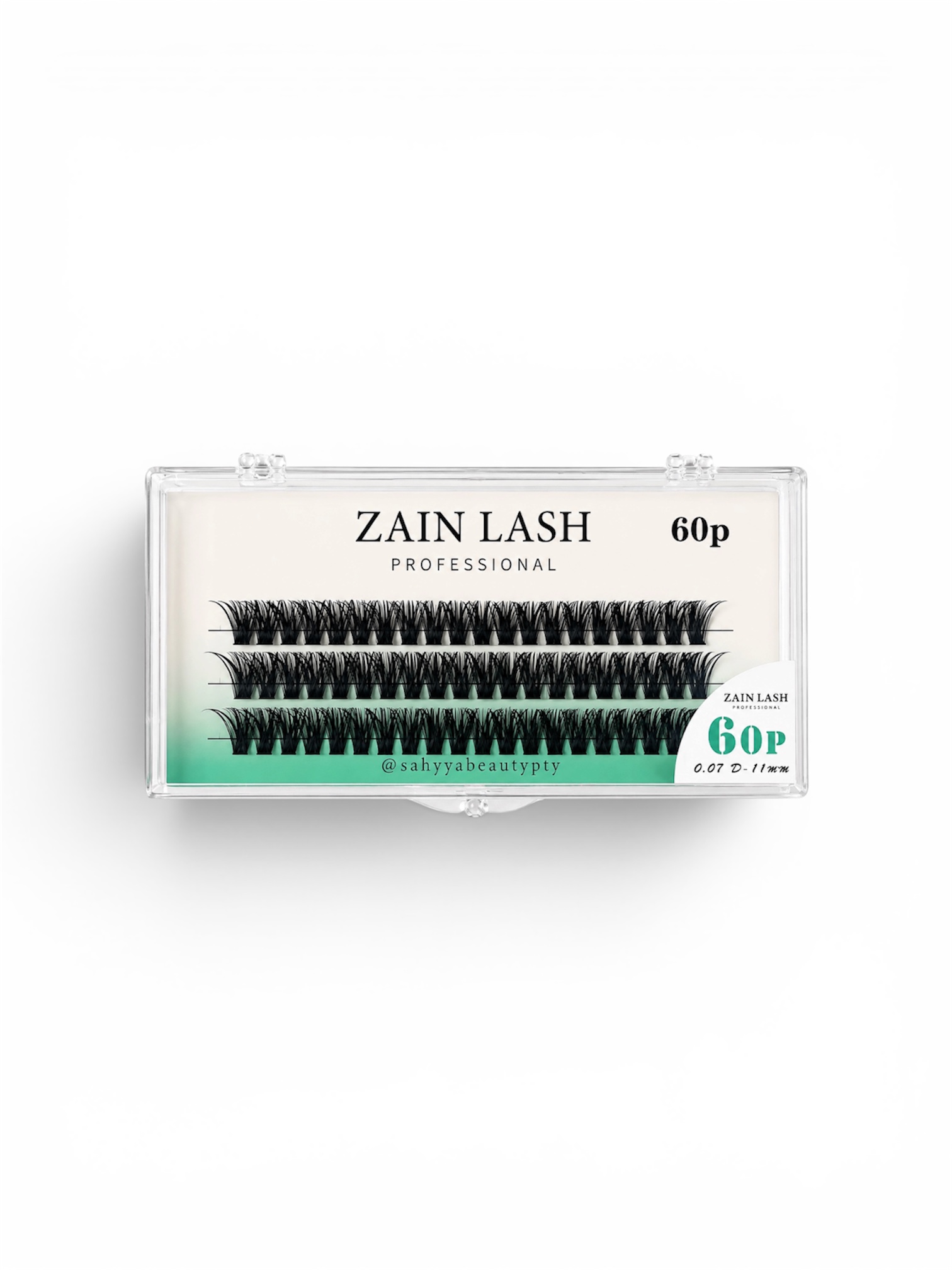 PESTAÑAS 60P ZAIN LASH VERDE