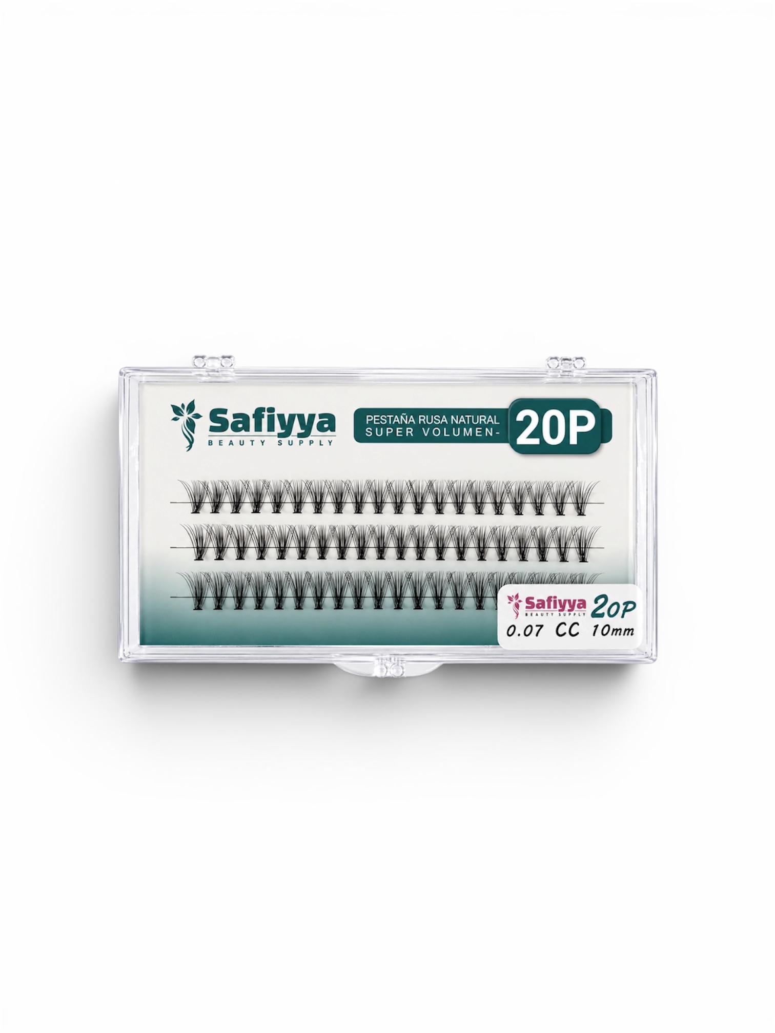 PESTAÑAS SAFIYYA SUPER VOLUMEN 20P CC VERDE